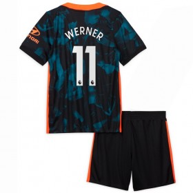 Koszulka Chelsea Timo Werner 11 Dziecięcy Trzeci Stroje Piłkarskie 2021/22 Krótki Rękaw